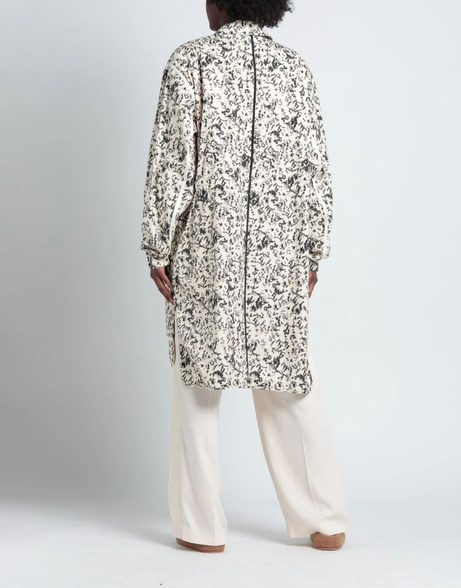 CEDRIC CHARLIER Full-length Jacket For Women Ivory - Image 4