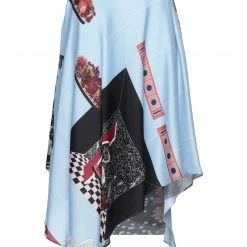 CEDRIC CHARLIER Midi Skirt For Women Sky Blue