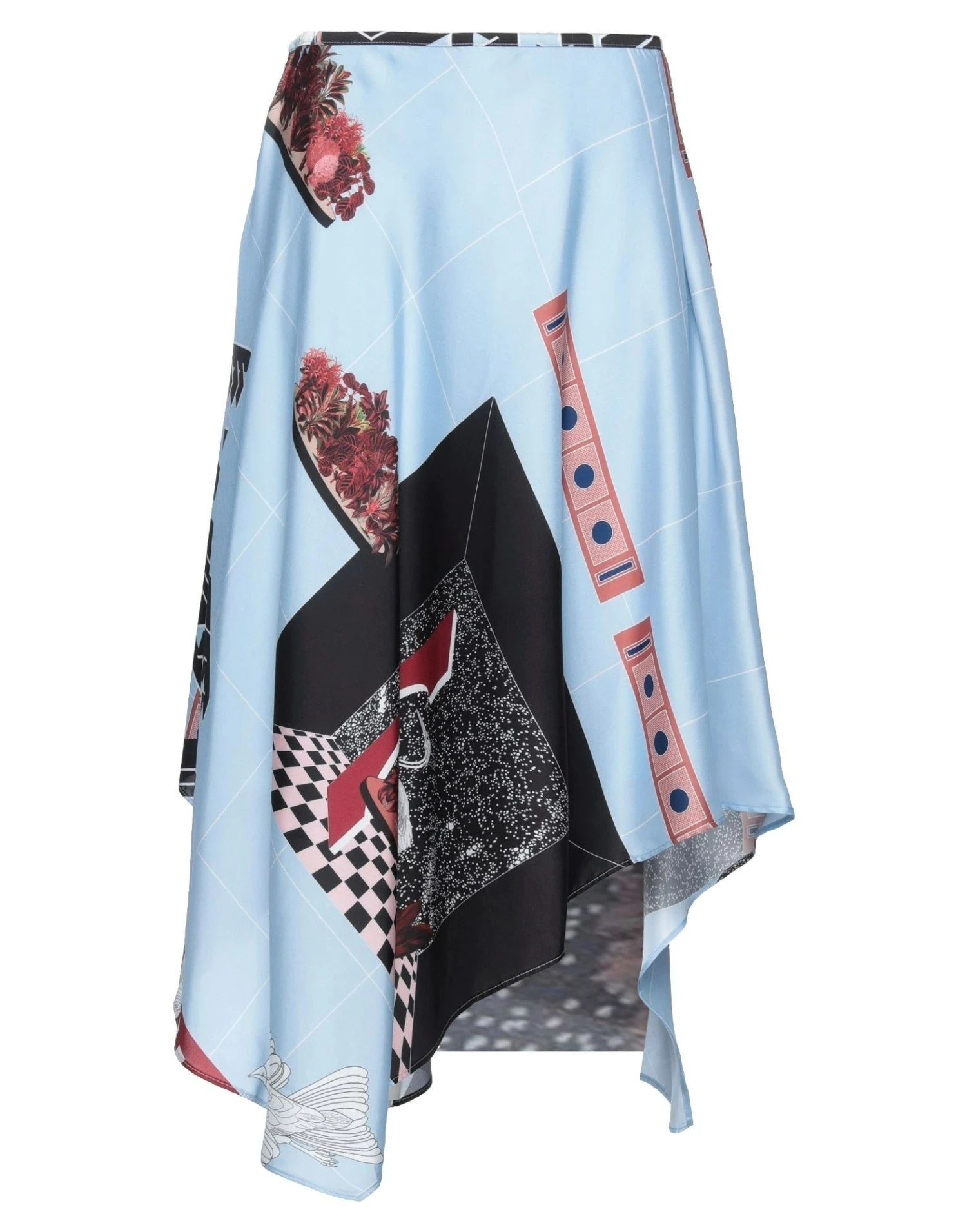 CEDRIC CHARLIER Midi Skirt For Women Sky Blue