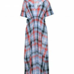 CEDRIC CHARLIER Long Dress For Women Sky Blue