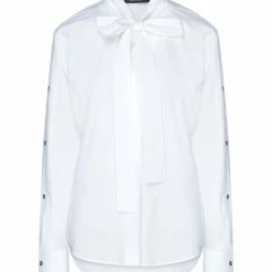 CEDRIC CHARLIER Shirts & Blouses With Bow For Women White