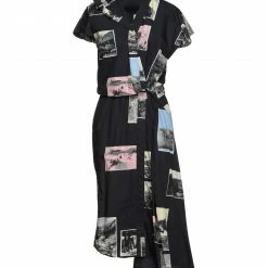 CEDRIC CHARLIER Midi Dress For Women Black