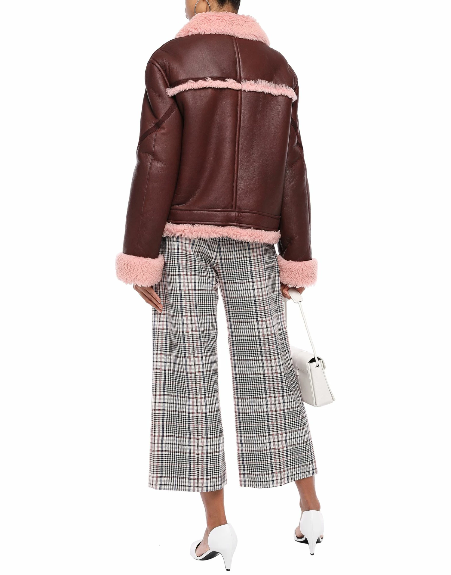 CEDRIC CHARLIER Biker Jacket For Women Deep Purple - Image 2