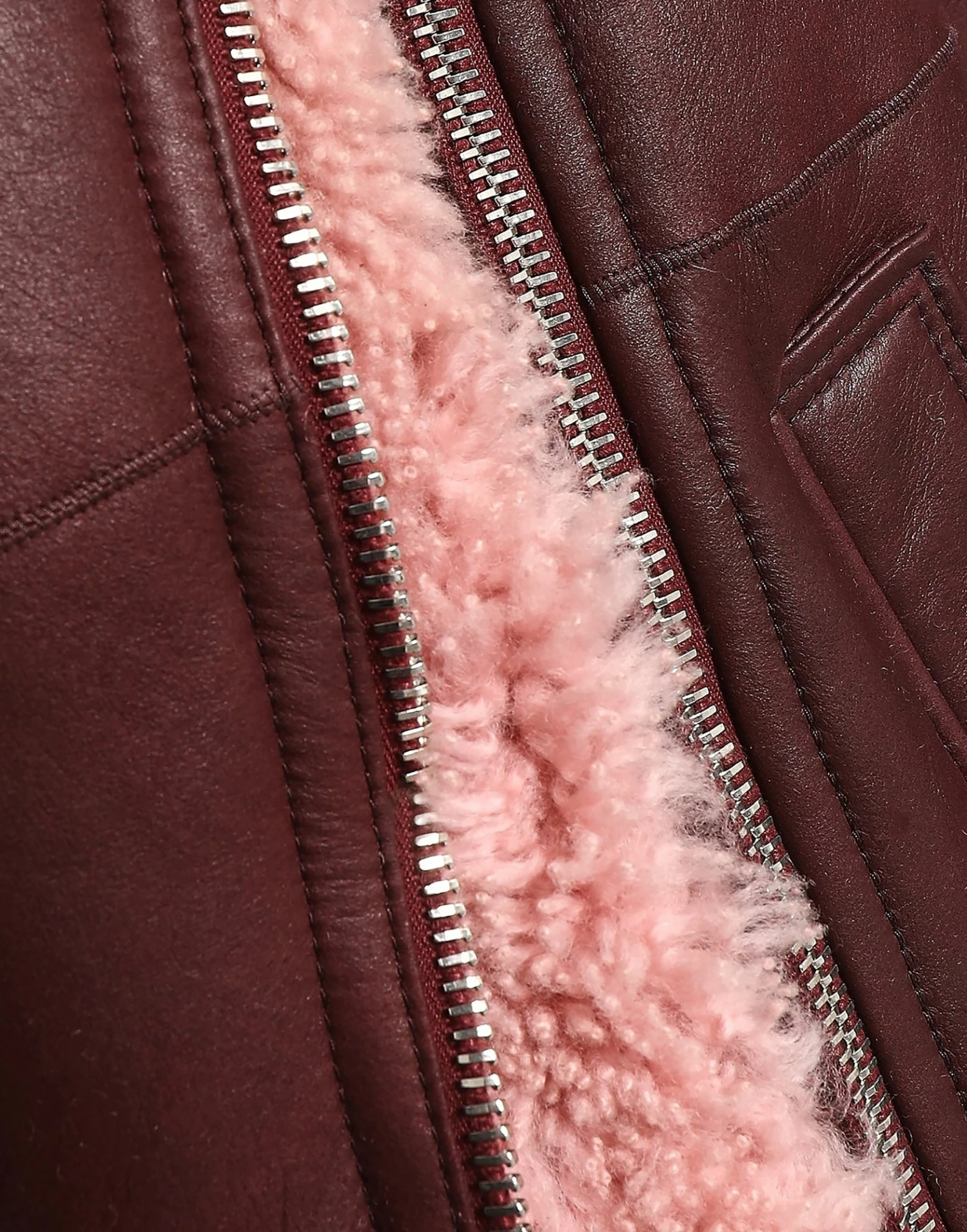 CEDRIC CHARLIER Biker Jacket For Women Deep Purple - Image 3