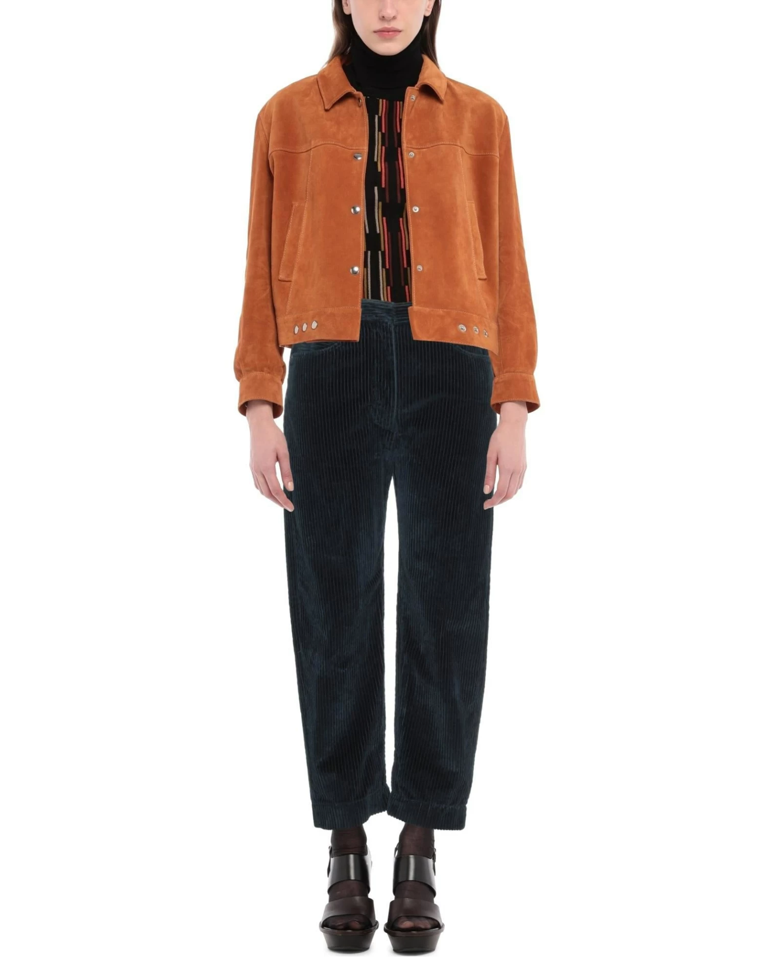 CEDRIC CHARLIER Casual Pants For Women Dark Blue - Image 2