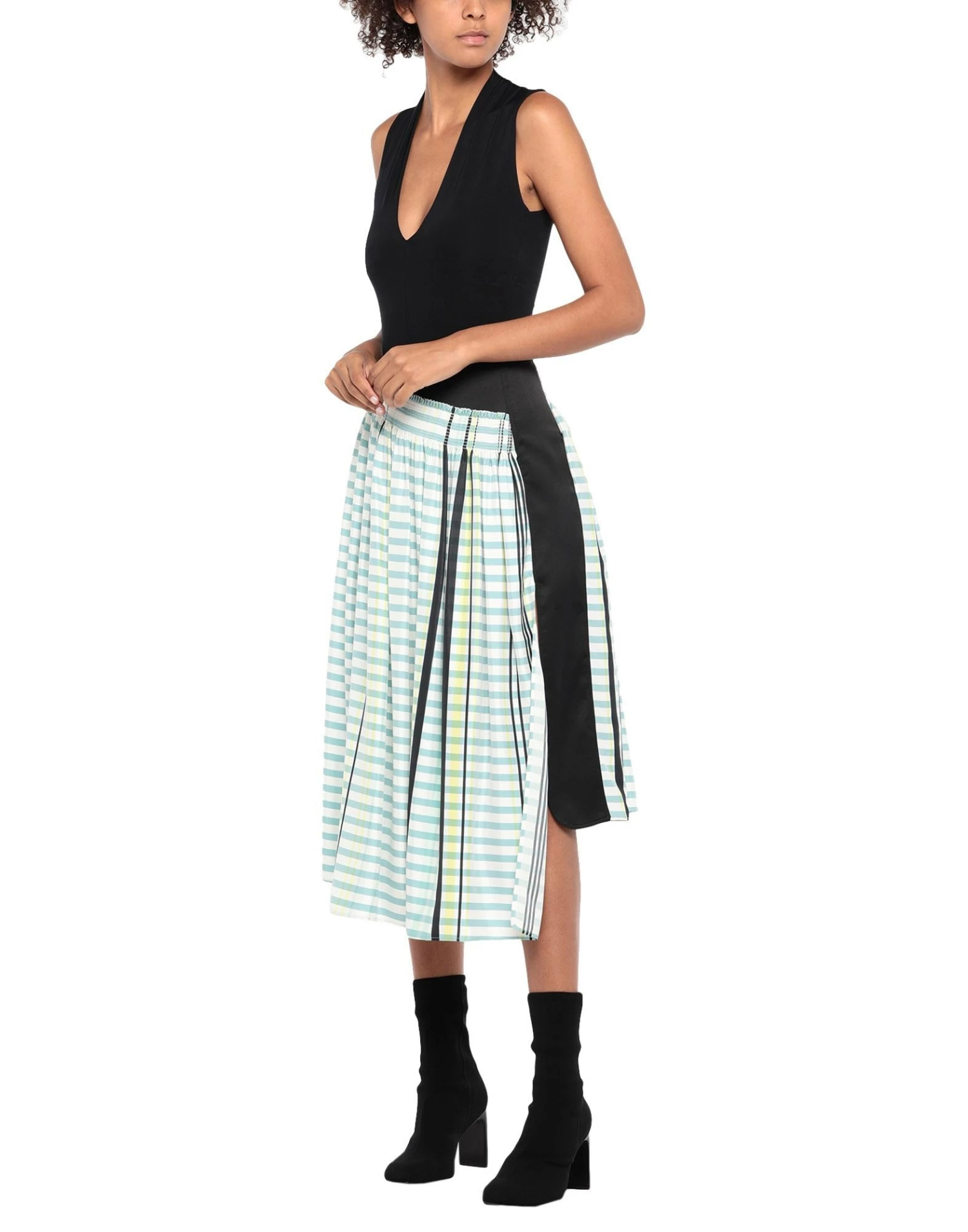 CEDRIC CHARLIER Midi Skirt For Women Turquoise - Image 2