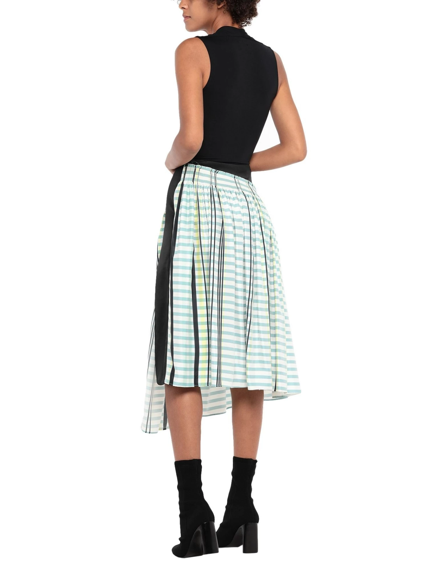 CEDRIC CHARLIER Midi Skirt For Women Turquoise - Image 3